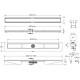 Душевой лоток Berges Wasserhaus B1 Antik 090024 60 см хром, в пол около стены
