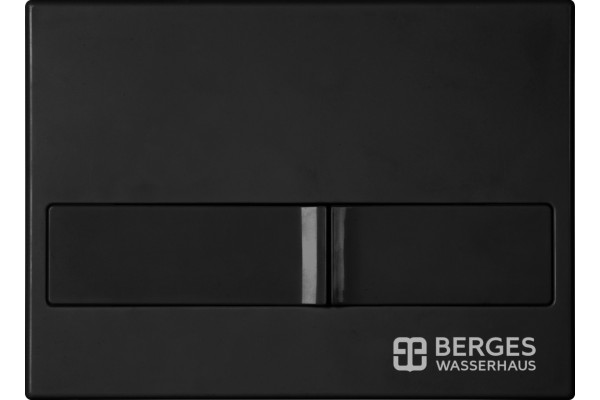 Система инсталляции для унитазов Berges Wasserhaus Novum L5 с черной кнопкой смыва Soft Touch, цвет черный, бачок 8.5 л, 52.5x17.5x139 см