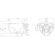 Унитаз подвесной Berges Wasserhaus Ego 082111 овальный, 36.8x49 см