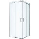 Душевой уголок Berges Wasserhaus Gelios 061022 90х90, профиль хром сильвер, квадратный, двери раздвижные