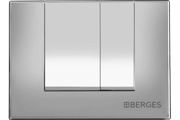 Комплект Berges Wasserhaus Novum 047243 кнопка хром цвет белый,  в современном стиле