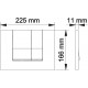 Комплект Berges Wasserhaus Novum 047243 кнопка хром цвет белый,  в современном стиле