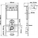 Комплект Berges Wasserhaus Novum 047243 кнопка хром цвет белый,  в современном стиле