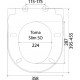 Комплект Berges Wasserhaus Novum 047213 кнопка хром цвет белый,  в современном стиле