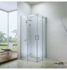 Душевой уголок Berges Wasserhaus Melita 061028 90х90, профиль хром сильвер, квадратный, двери раздвижные