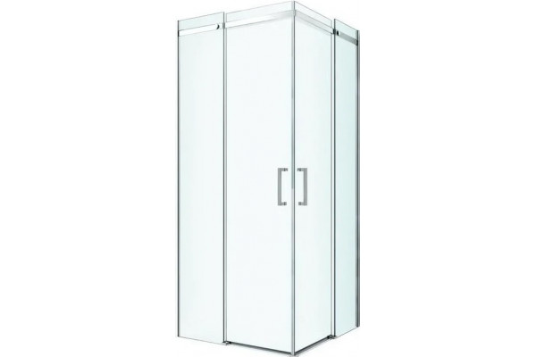 Душевой уголок Berges Wasserhaus Melita 061028 90х90, профиль хром сильвер, квадратный, двери раздвижные