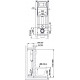 Система инсталляции для унитазов Berges Wasserhaus Atom 410 кнопка белая 41x16x111.5 см,  в современном стиле