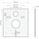 Система инсталляции для унитазов Berges Wasserhaus Atom 410 кнопка белая 41x16x111.5 см,  в современном стиле