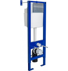 Система инсталляции для унитазов Berges Wasserhaus Atom 410 кнопка хром 41x16x111.5 см,  в современном стиле
