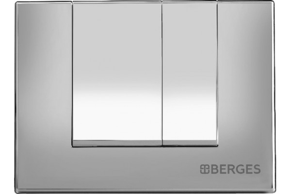 Кнопка смыва Berges Wasserhaus Novum S3 хром, глянец, механическая