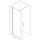 Душевая перегородка Berges Wasserhaus Sky Black 064009 90x200, профиль черный, стекло прозрачное, с покрытием анти-капля