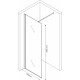 Душевая перегородка Berges Wasserhaus Sky Black 064010 100x200, профиль черный, стекло прозрачное, с покрытием анти-капля