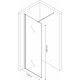 Душевая перегородка Berges Wasserhaus Sky Black 064011 110x200, профиль черный, стекло прозрачное, с покрытием анти-капля