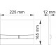 Система инсталляции для унитазов Berges Wasserhaus Novum 040252 с кнопкой смыва, матовый хром, 52.5x17.5x139 см
