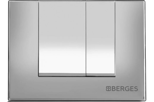 Система инсталляции для унитазов Berges Wasserhaus Novum 040243 с кнопкой смыва, хром глянец, 52.5x17.5x139 см