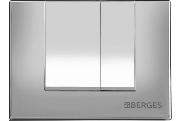 Система инсталляции для унитазов Berges Wasserhaus Novum 040242 с кнопкой смыва, матовый хром, 52.5x17.5x139 см