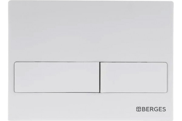 Система инсталляции для унитазов Berges Wasserhaus Novum 040214 с кнопкой смыва, белая, 52.5x17.5x139 см