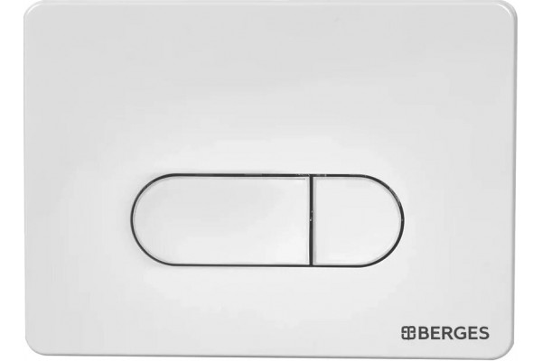 Система инсталляции для унитазов Berges Wasserhaus Novum 040231 с кнопкой смыва, белая, 52.5x17.5x139 см