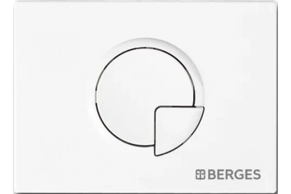 Система инсталляции для унитазов Berges Wasserhaus Novum 040221 с кнопкой смыва, белая, 52.5x17.5x139 см