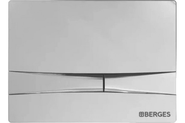 Система инсталляции для унитазов Berges Wasserhaus Novum 040253 с кнопкой смыва, хром глянец, 52.5x17.5x139 см