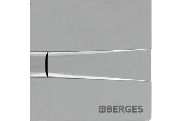 Система инсталляции для унитазов Berges Wasserhaus Novum 040253 с кнопкой смыва, хром глянец, 52.5x17.5x139 см