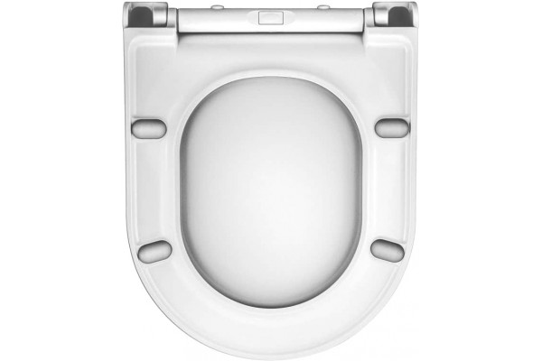 Унитаз подвесной Berges Wasserhaus Okus 082127 с микролифтом, белый, овальный, 35x48 см