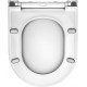 Унитаз подвесной Berges Wasserhaus Okus 082127 с микролифтом, белый, овальный, 35x48 см
