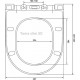 Унитаз подвесной Berges Wasserhaus Okus 082127 с микролифтом, белый, овальный, 35x48 см