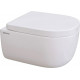 Унитаз подвесной Berges Wasserhaus Ego Rimless 082122 с микролифтом, белый, овальный, 37x49 см