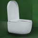 Унитаз подвесной Berges Wasserhaus Ego Rimless 082122 с микролифтом, белый, овальный, 37x49 см