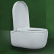 Унитаз подвесной Berges Wasserhaus Ego XL Rimless 082124 с микролифтом, белый, овальный, 36x54 см