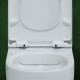 Унитаз подвесной Berges Wasserhaus Ego XL Rimless 082124 с микролифтом, белый, овальный, 36x54 см