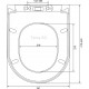 Унитаз подвесной Berges Wasserhaus Ego XL Rimless 082124 с микролифтом, белый, овальный, 36x54 см