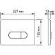 Комплект Berges Wasserhaus Novum 043270 кнопка хром, белая, цвет белый