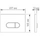 Комплект Berges Wasserhaus Novum 043214 кнопка хром, белая, цвет белый