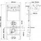 Комплект Berges Wasserhaus Novum 043216 кнопка хром глянцевый цвет белый,  в современном стиле