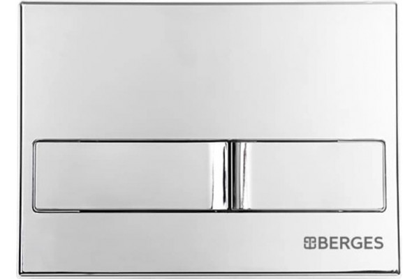 Комплект Berges Wasserhaus Novum 043216 кнопка хром глянцевый цвет белый,  в современном стиле