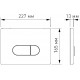 Комплект Berges Wasserhaus Novum 043262 кнопка хром, белая, цвет белый
