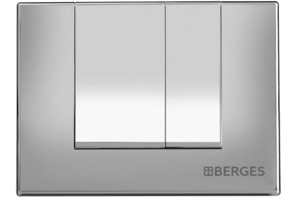 Комплект Berges Wasserhaus Novum 043267 кнопка хром глянцевый цвет белый,  в современном стиле
