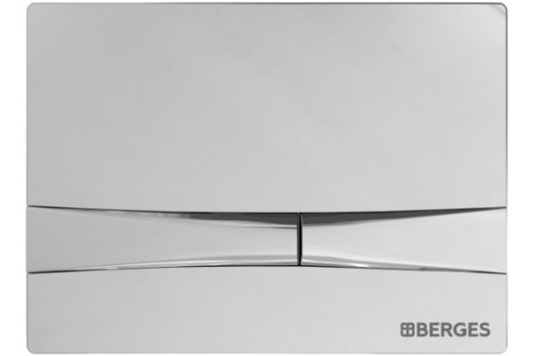 Комплект Berges Wasserhaus Novum 043269 кнопка хром глянцевый цвет белый,  в современном стиле