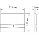 Комплект Berges Wasserhaus Novum 043269 кнопка хром глянцевый цвет белый,  в современном стиле