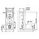 Система инсталляции для унитазов Berges Wasserhaus Atom Line 410 кнопка хром 41x27.5x138.5 см,  в современном стиле