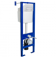 Система инсталляции для унитазов Berges Wasserhaus Atom Line 410 кнопка белая 41x27.5x138.5 см,  в современном стиле