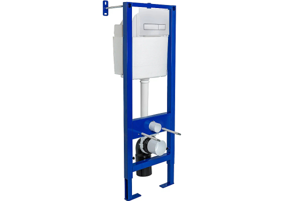 Система инсталляции для унитазов Berges Wasserhaus Atom Line 410 кнопка белая 41x27.5x138.5 см,  в современном стиле