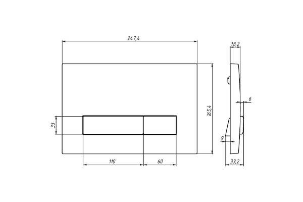 Система инсталляции для унитазов Berges Wasserhaus Atom Line 410 кнопка белая 41x27.5x138.5 см,  в современном стиле