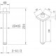 Кронштейн для верхнего душа Berges Wasserhaus Ventas S 074012 черный матовый штанга 21.3 см,  в современном стиле