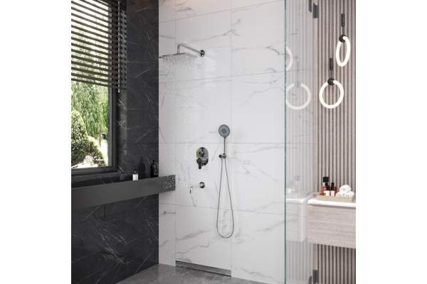 Душевой комплект Berges Wasserhaus Ventas 3O 073009 С ВНУТРЕННЕЙ ЧАСТЬЮ, хром, шланг металлический 150 см