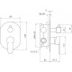 Душевой комплект Berges Wasserhaus Ventas 3O 073009 С ВНУТРЕННЕЙ ЧАСТЬЮ, хром, шланг металлический 150 см