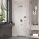 Душевой комплект Berges Wasserhaus Ventas 3R 073007 С ВНУТРЕННЕЙ ЧАСТЬЮ, хром, шланг металлический 150 см