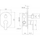 Душевой комплект Berges Wasserhaus Ventas 3R 073007 С ВНУТРЕННЕЙ ЧАСТЬЮ, хром, шланг металлический 150 см